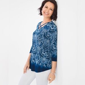 Blue Marvel Caged Top